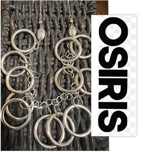 Osiris The Label Silver Brutalist Ring Statement Chain